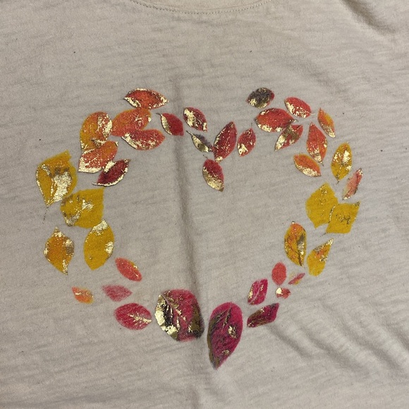 Old Navy fall leaf heart shirt - M - Picture 2 of 4
